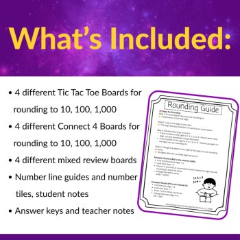 Rounding Partner Activities & Games for 2nd - 3rd Grade | Round to 10, 100, 1000, image 2