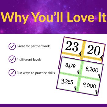 Rounding Partner Activities & Games for 2nd - 3rd Grade | Round to 10, 100, 1000, image 3