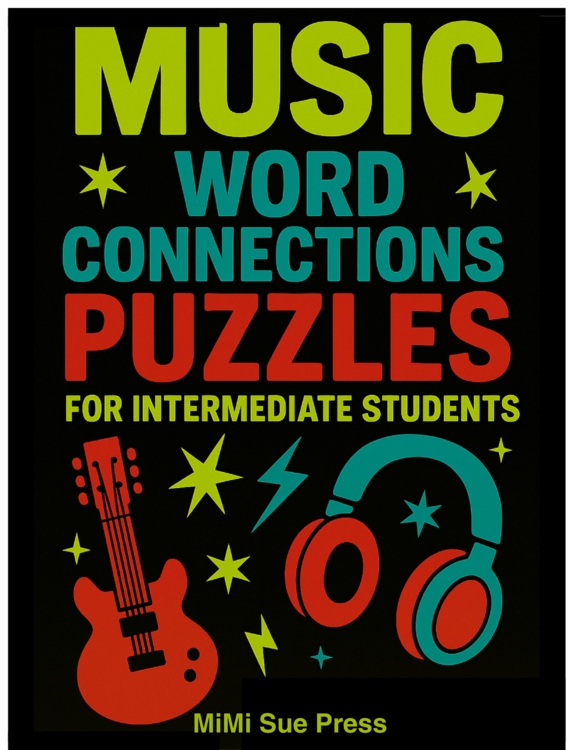 3 Intermediate Music Word Connections Puzzles w/Answers