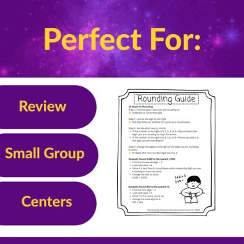 Rounding Task Card Word Problems 2nd Grade 3rd Grade | Nearest 10 100 1000, image 4