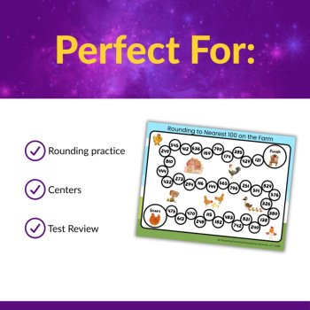 Rounding Board Games to 10, 100, 1000 for 2nd and 3rd Grade Math Practice, image 3