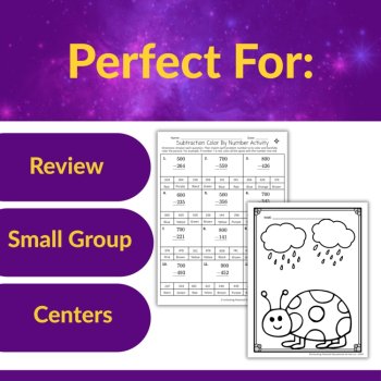 Multi-Digit Subtraction with Regrouping Leveled Activities - Grades 2 and 3, image 4