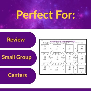 Multi-Digit Addition with Regrouping Leveled Activities - Grades 2 and 3, image 4