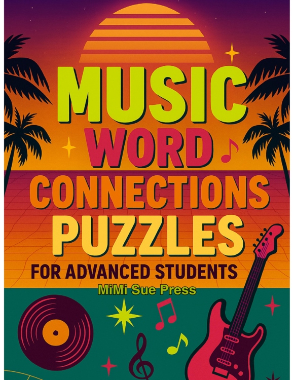 3 Advanced Music Word Connections Puzzles w/Answers