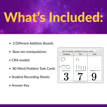 Multi-Digit Addition without Regrouping Word Problem Task Cards - Grades 2 and 3, image 2