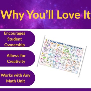 Math Vocabulary Board Game Project | Math Project-Based Learning Activity, image 4