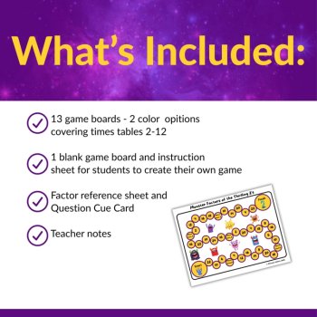 Math Factor Frenzy: Multiplication Board Games for Times Tables 2-12 Grades 3-5, image 2