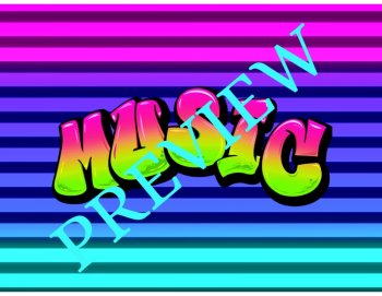 6 Music Room Rules Posters (Puffy Fade), image 2
