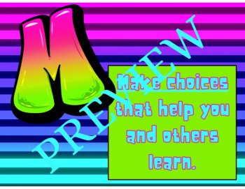 6 Music Room Rules Posters (Puffy Fade), image 3