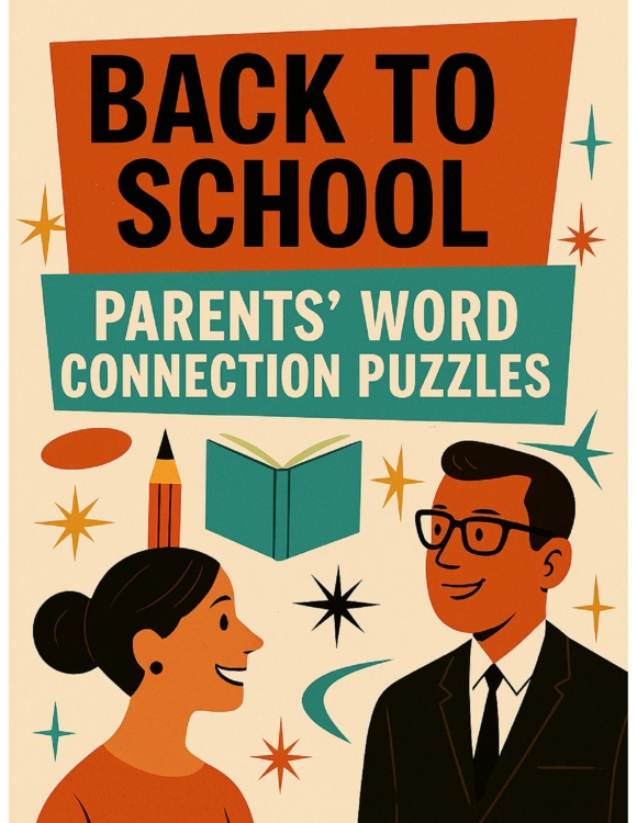 2 Meet the Teacher Word Connections Puzzles w/Answers (Back-to-School Game!)