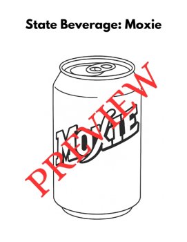 38 Maine State Symbols Coloring Pages (Words & Pictures), image 3