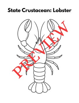 38 Maine State Symbols Coloring Pages (Words & Pictures), image 4