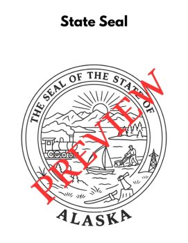 31 Alaska State Symbols Coloring Pages (Words & Pictures), image 2