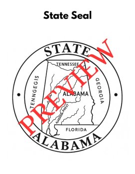 43 Alabama State Symbols Coloring Pages (Words & Pictures), image 2