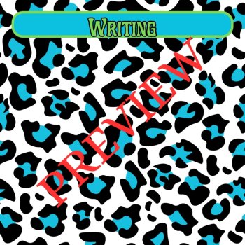 Aqua Cheetah/Leopard Subject Headings 14 Digital Wallpapers/Backgrounds 300 dpi, image 4