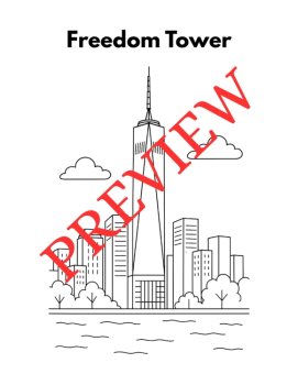 33 New York State Symbols Coloring Pages (Words & Pictures), image 3