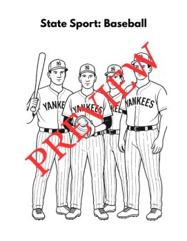 33 New York State Symbols Coloring Pages (Words & Pictures), image 4