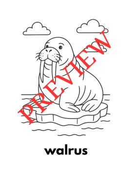 12 Letter W Coloring Pages Words & Pictures, image 2