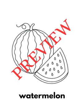 12 Letter W Coloring Pages Words & Pictures, image 3