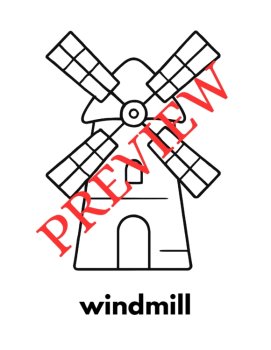 12 Letter W Coloring Pages Words & Pictures, image 4