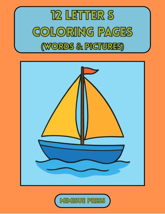 12 Letter S Coloring Pages Words & Pictures