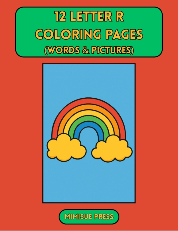 12 Letter R Coloring Pages Words & Pictures