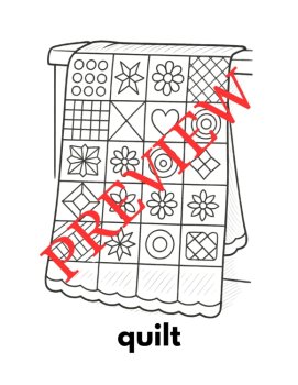 12 Letter Q Coloring Pages Words & Pictures, image 4