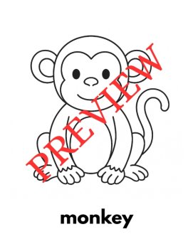 12 Letter M Coloring Pages Words & Pictures, image 3