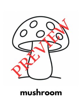 12 Letter M Coloring Pages Words & Pictures, image 4