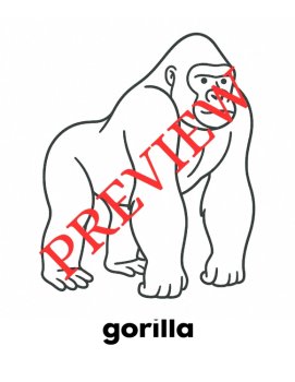 12 Letter G Coloring Pages Words & Pictures, image 3