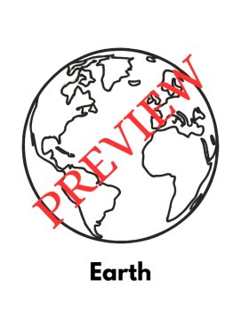 12 Letter E Coloring Pages Words & Pictures, image 2