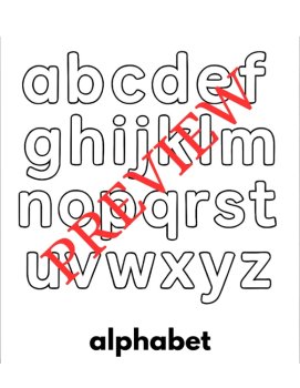 12 Letter A Coloring Pages Words & Pictures, image 3
