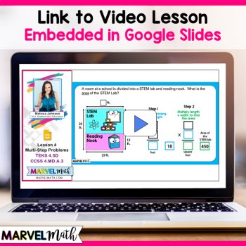 Area and Perimeter Missing Sides - Digital Activities with Video Lesson, image 2