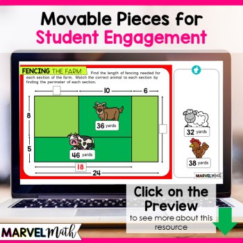 Area and Perimeter Missing Sides - Digital Activities with Video Lesson, image 4