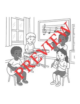16 Back to School Places Coloring Pages (Multicultural), image 3