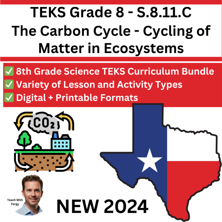 S.8.11.C - The Carbon Cycle | TEKS Science 8th Grade | Cycling of Matter