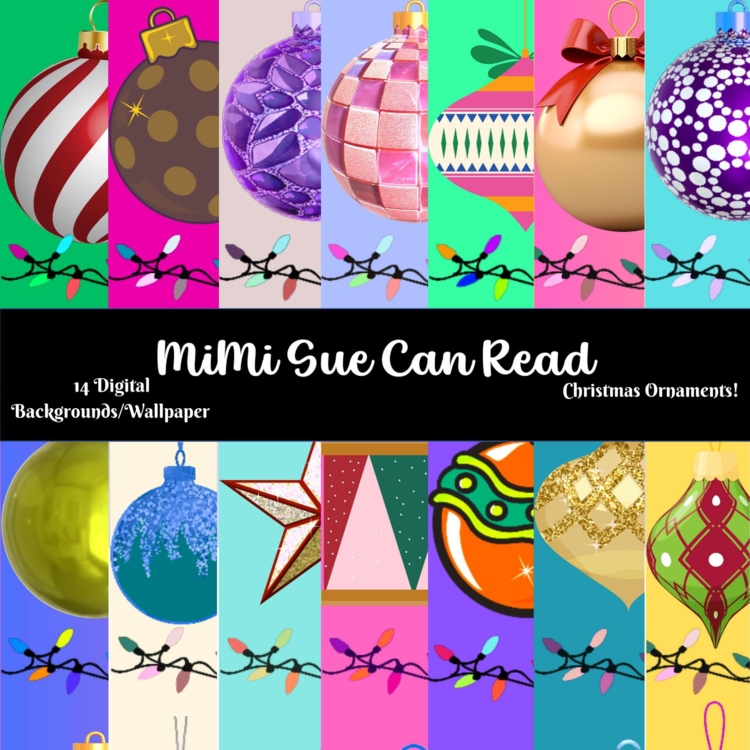 Christmas Ornaments! 14 Digital Backgrounds/Wallpapers 300 dpi