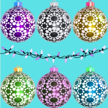 Christmas Ornaments! 14 Digital Backgrounds/Wallpapers 300 dpi, image 4