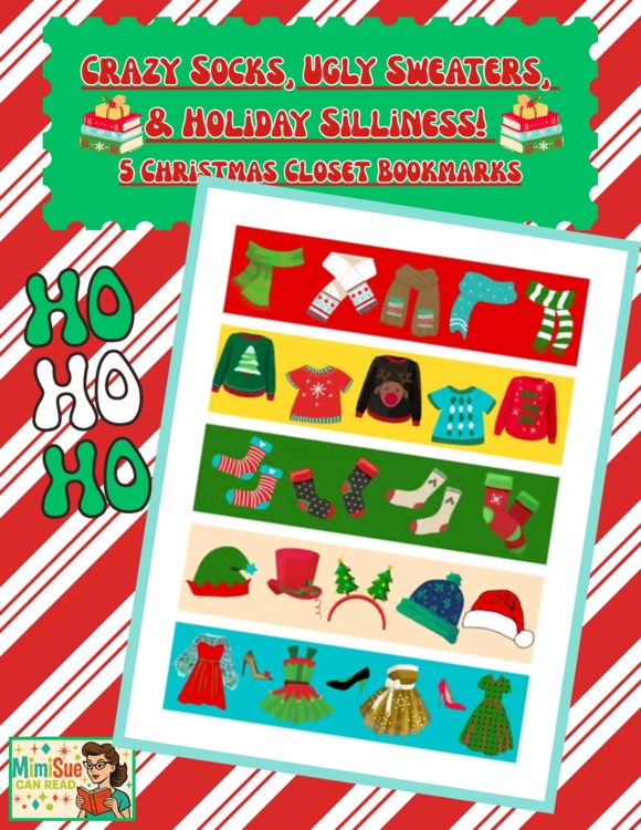 Crazy Socks, Ugly Sweaters & Holiday Silliness! 5 Christmas Closet Bookmarks