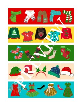 Crazy Socks, Ugly Sweaters & Holiday Silliness! 5 Christmas Closet Bookmarks, image 2