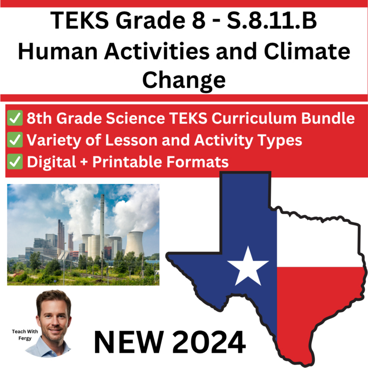 S.8.11.B - Human Activities and Climate Change | TEKS Science 8th Grade