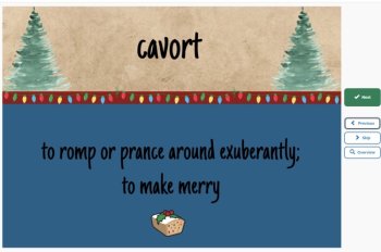 A Christmas Memory (Truman Capote) Vocabulary Boom™ Cards Set #3 (of 3) 42 Cards, image 2