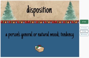 A Christmas Memory (Truman Capote) Vocabulary Boom™ Cards Set #2 (of 3) 42 Cards, image 2