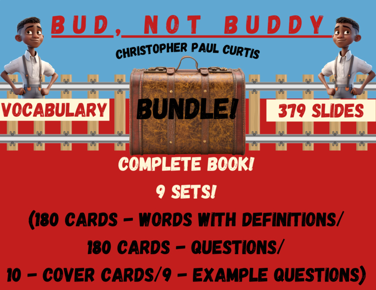 Bud, Not Buddy BUNDLE Vocabulary Sets #1-#9
