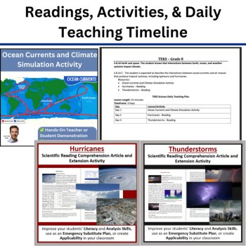 S.8.10.C Ocean Currents, Air Masses, & Tropical Cyclones TEKS Science 8th Grade, image 2