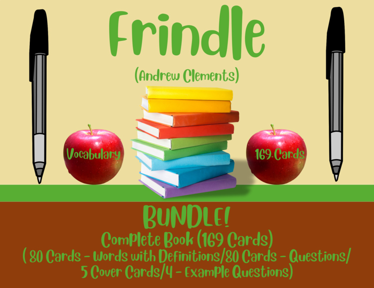 Frindle Vocabulary Boom™ Cards BUNDLE/4 SETS (169 CARDS)