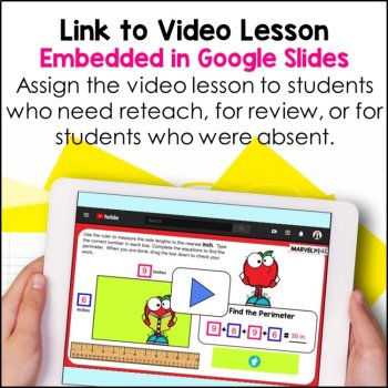 Perimeter - Measuring with a Ruler to Find Sides - Digital Activities and Video, image 2