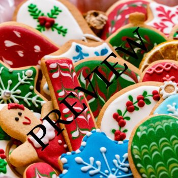 Christmas Cookies 14 Digital Backgrounds/Wallpapers 300 dpi, image 4