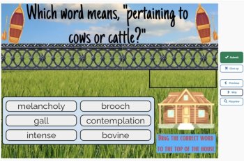 Tuck Everlasting Vocabulary Boom™ Cards Set #1 (Prologue - Chapter 5) 42 Cards, image 4
