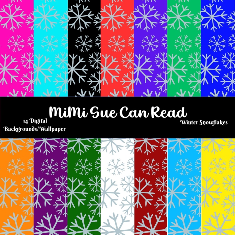 BOHO Winter Snowflakes 14 Digital Backgrounds/Wallpapers 300 dpi